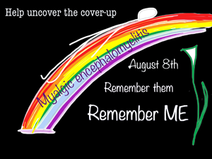 a poster saying Severe ME&nbsp;Day, Remember US, Remember Them