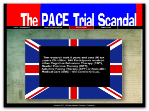 a screenshot of the webpage - a slide show over a union jack